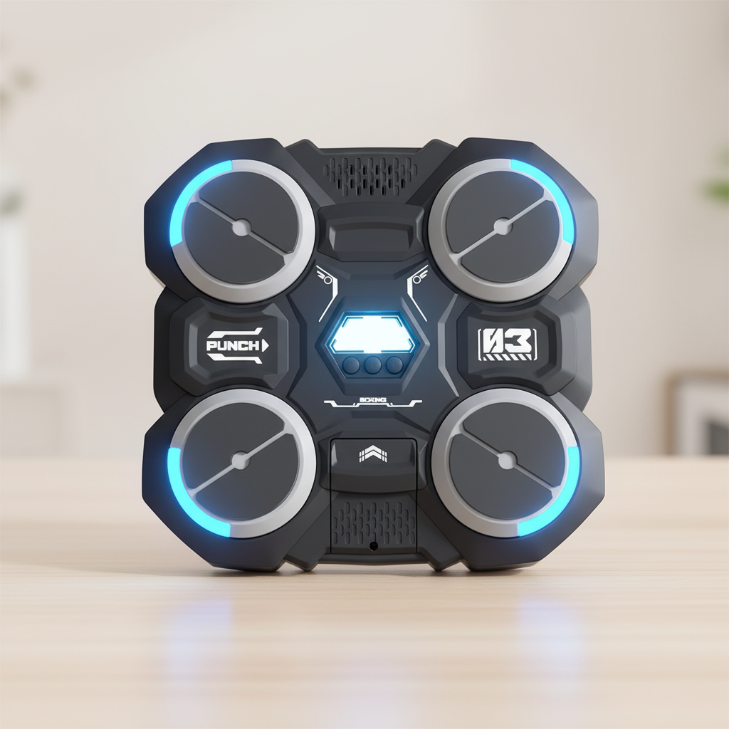 Machine de Boxe Musicale Bluetooth - Appareil de Boxe Intelligent Mural pour Enfants et Adultes