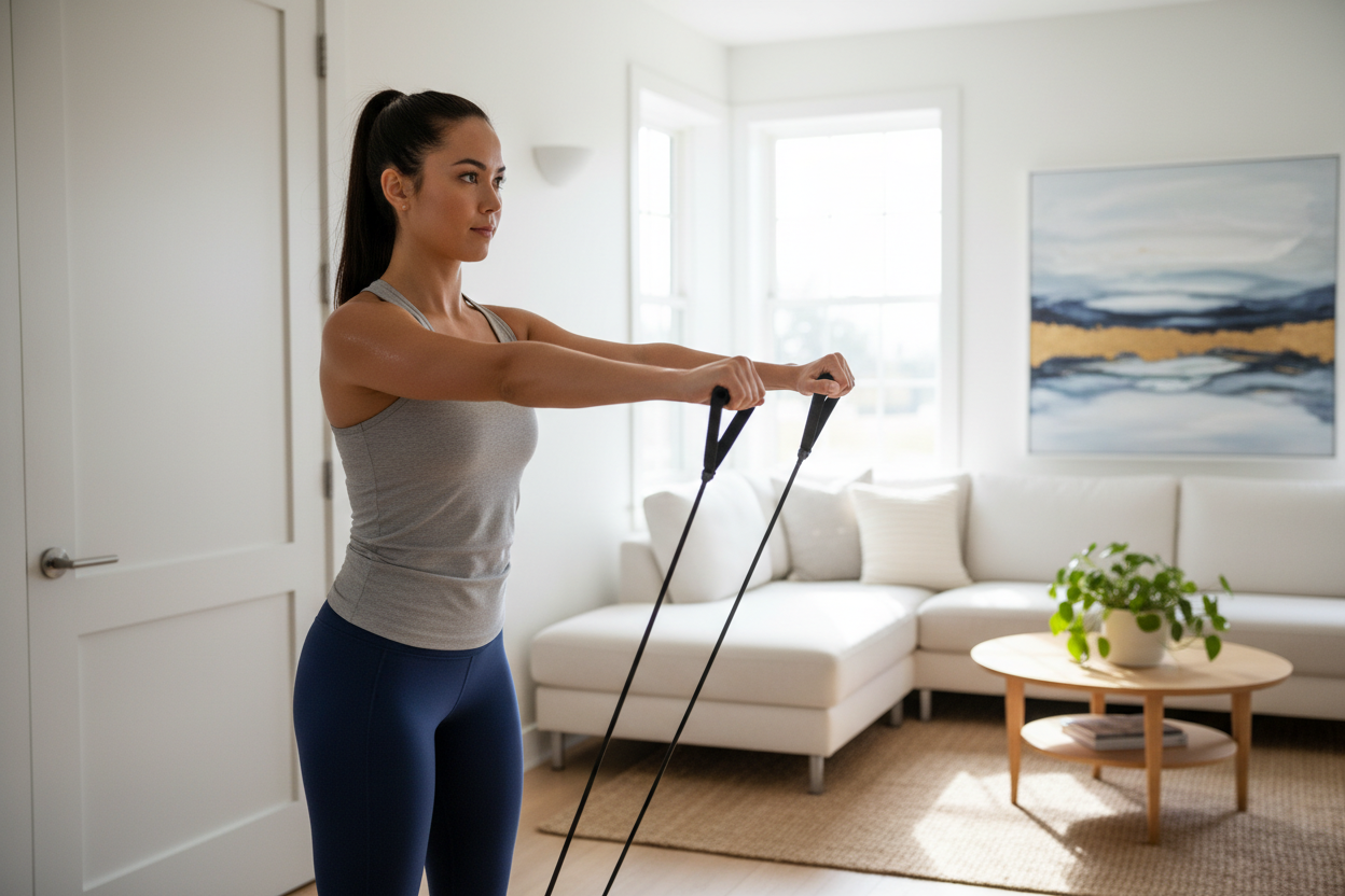 Bandes de résistance - Exercice pectoraux