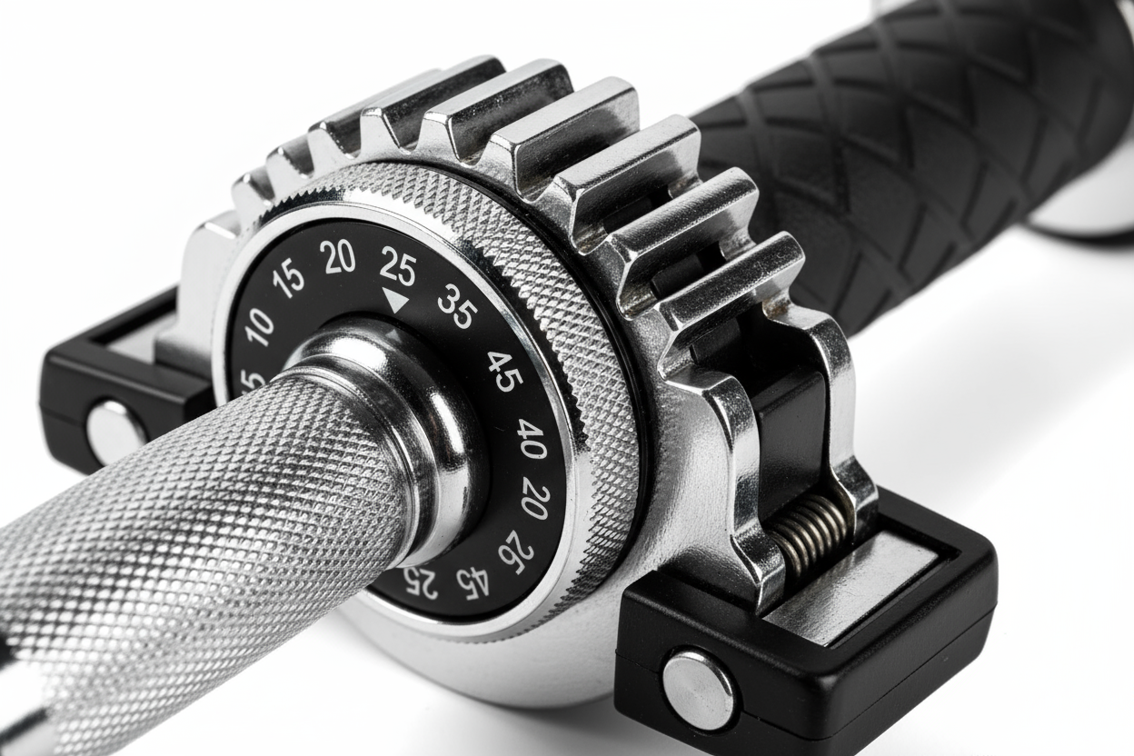 Haltères - Mécanisme de réglage